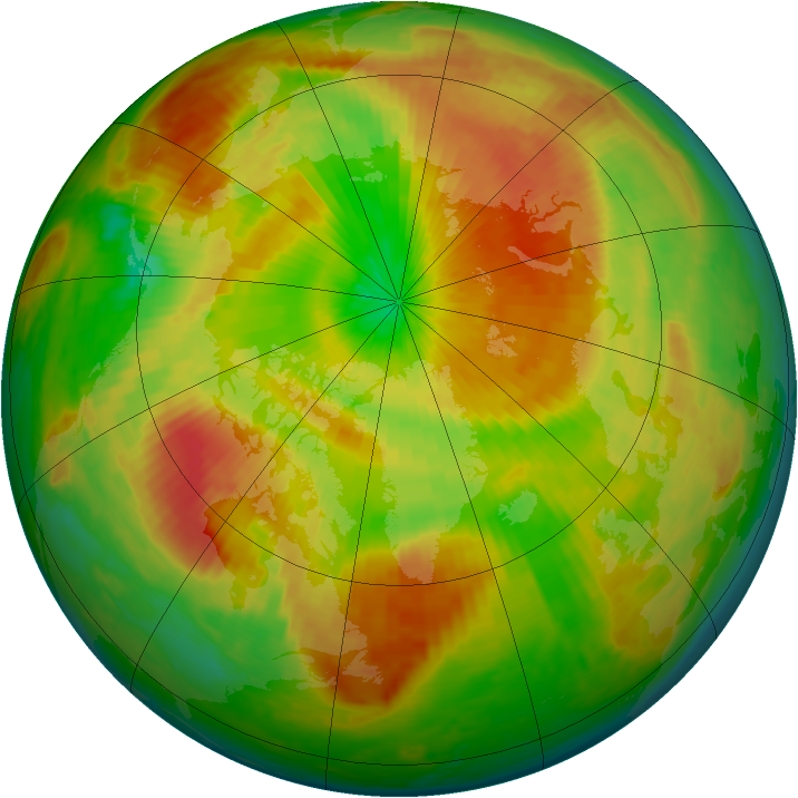 Arctic ozone map for 10 May 2004